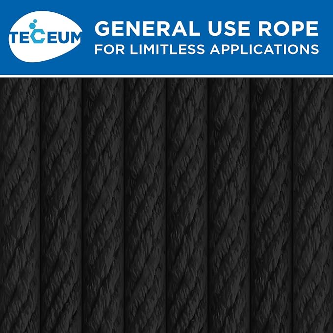 TECEUM Cotton Rope 3/16” – 300 FT – Strong All-Purpose Braided Rope – Natural - Image 9