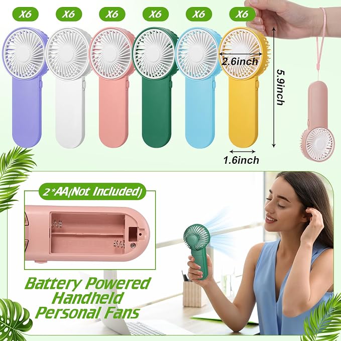 Sumind 36 Pcs Small Personal Portable Fan Mini Handheld Bulk 1 Speed Electric - Image 2