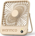 Warmco 10000mAh Portable Travel Fan 7-inch, Max 24H Runtime, Ultra-thin Quiet by Warmwinterscoolsummers