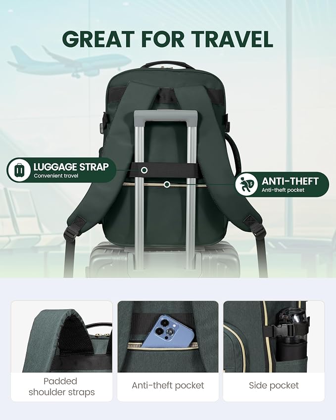 LOVEVOOK Travel Backpack for Women & Men 50L, Airline Approved Carry On - Image 6