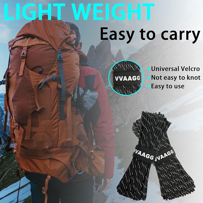 VVAAGG Reflective Paracord Rope 100FT, 7 Strand Nylon para Cord Lanyard Utility - Image 5