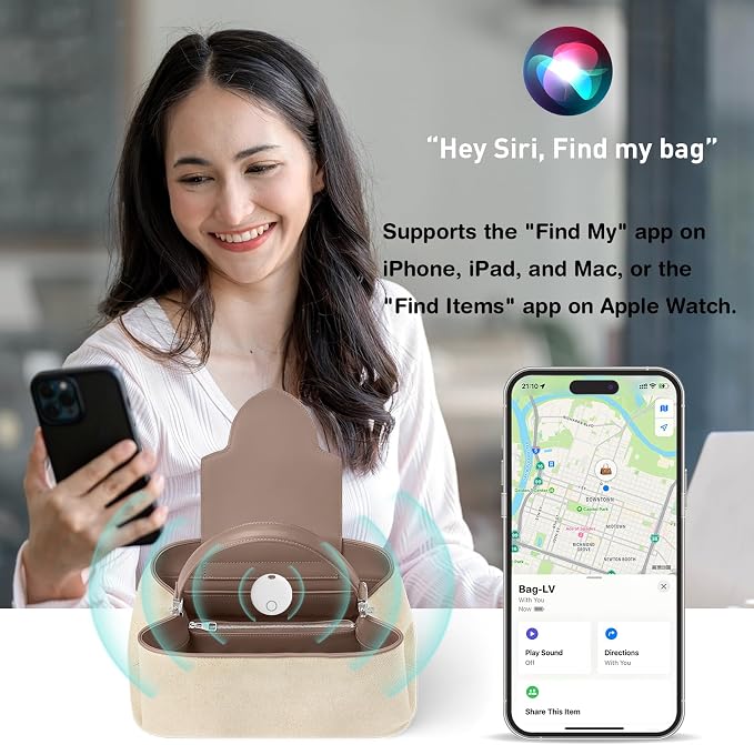 Air Tracker Tags-2 Pack, Smart Bluetooth Tracker, Compatible - Image 4