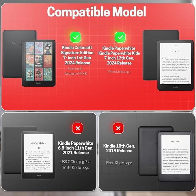 TNP Stand Case for Kindle Paperwhite 12th Generation 2024 / Kindle Colorsoft - Image 2