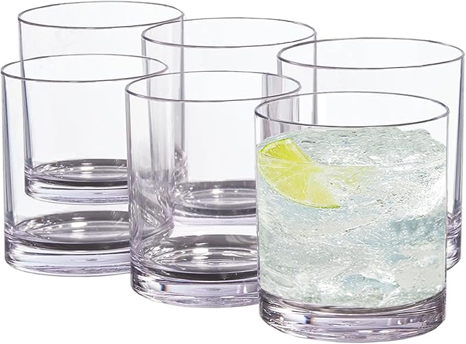 12 oz Drinking Glass Sets, BPA-Free Beer Glasses by Newzealkids