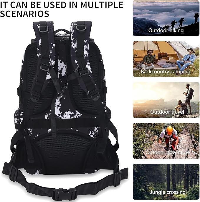 50L Military Tactical Backpack 3 Day Assault Pack Molle Daypack Hiking Backpack - Image 5