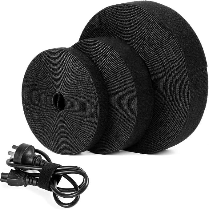 OneLeaf Hook and Loop Roll Reusable Fastening Cable Ties, Free Cutting by OneLeaf