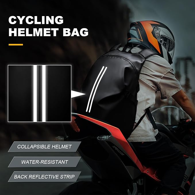 Motorcycle Helmet Backpack, Waterproof Riding Backpacks - Image 5