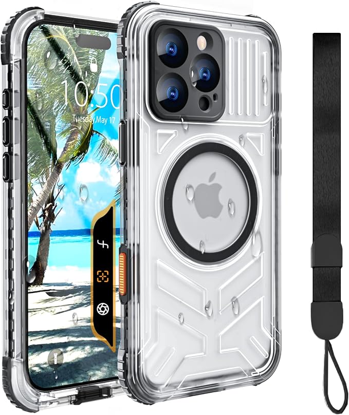 for iPhone 16 Pro Max Waterproof Case Compatible by EVCING