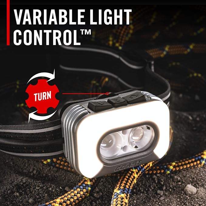 Coast RL35R Voice-Controlled 1100 Lumen Rechargeable LED Headlamp - Image 3
