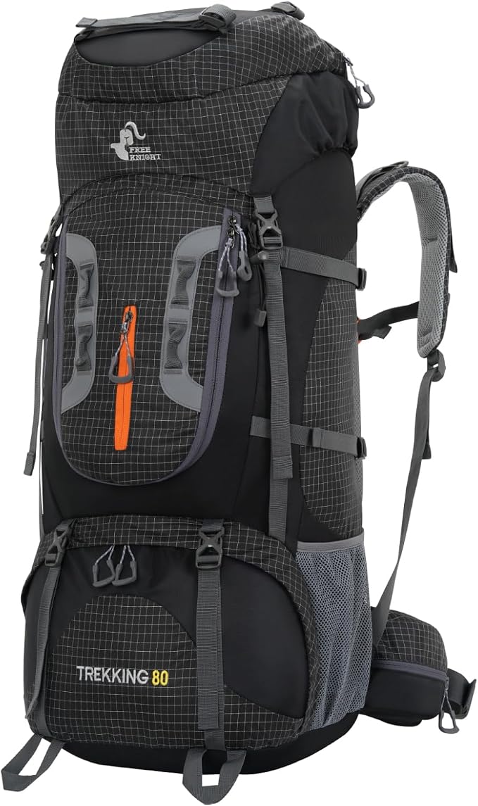Bseash 80L Waterproof Hiking Camping Backpack by Bseash