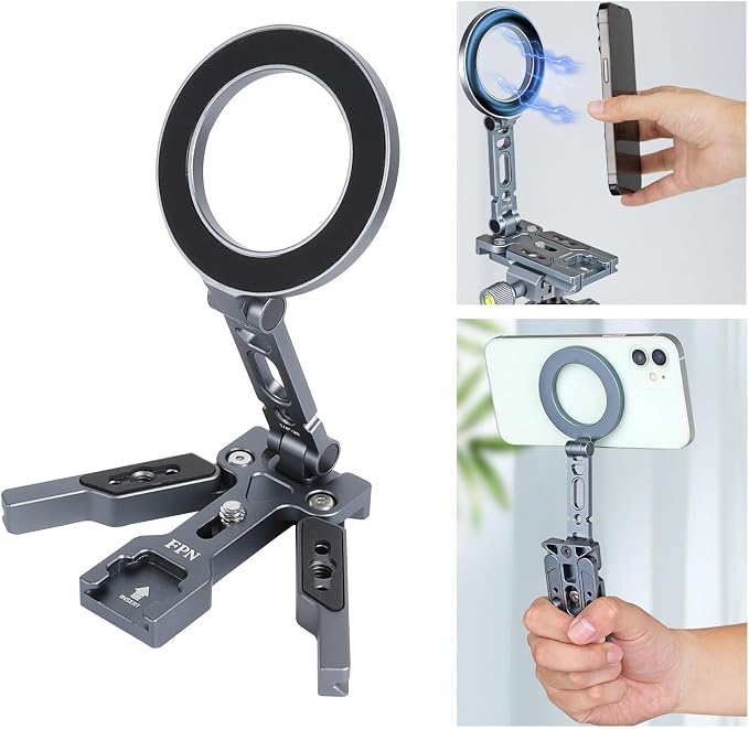 Magnetic Pocket Tripod for MagSafe, Foldable Cell Phone Desk Stand Compatible by Unknown