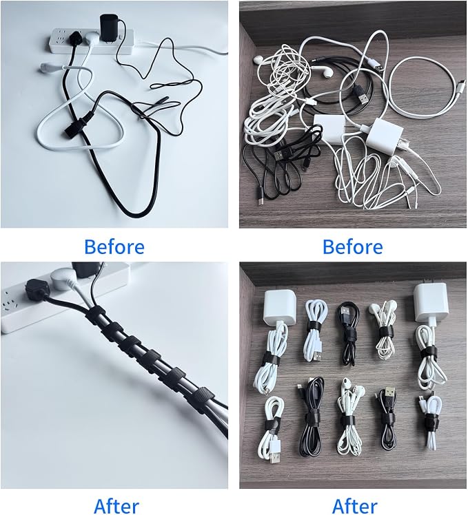 160PCS 6inches Cable Ties Reusable Multi-Colour Cord Straps Multi-Purpose Wire - Image 4