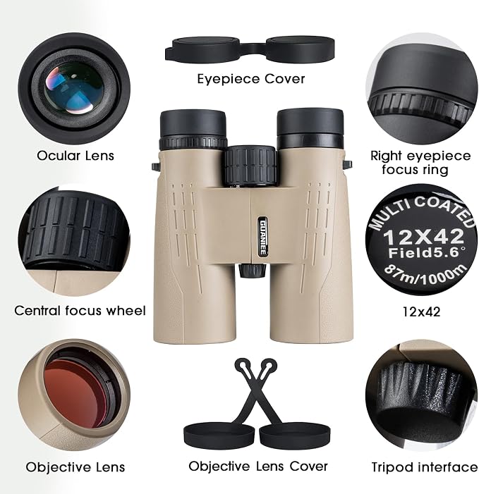 12x42 HD Binoculars for Adults High Powered Binoculars - Image 5