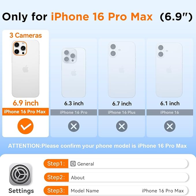 WIFORT for iPhone 16 Pro Max Waterproof Case, Fit for Magsafe Full Body - Image 2