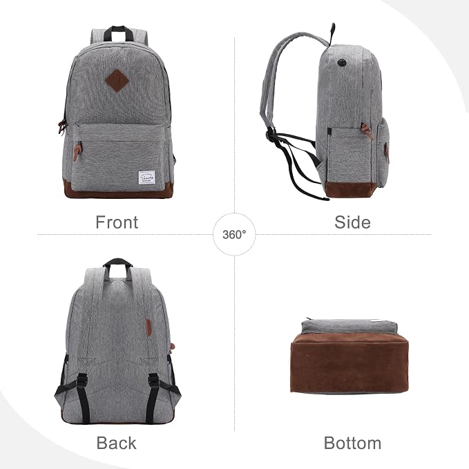 Backpack for Men Women, VASCHY Classic Water-resistant Lightweight Travel - Image 6