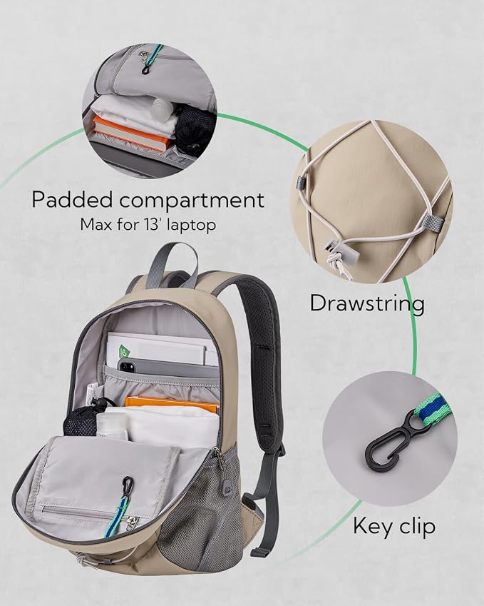 WATERFLY 12L Small Hiking Backpack: Day Pack Lightweight Travel Bag Camping - Image 3