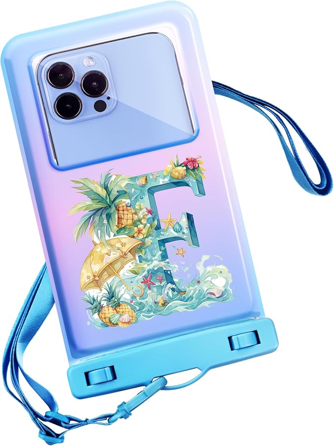 Personalized Initial Waterproof Phone Pouch Case by Unknown