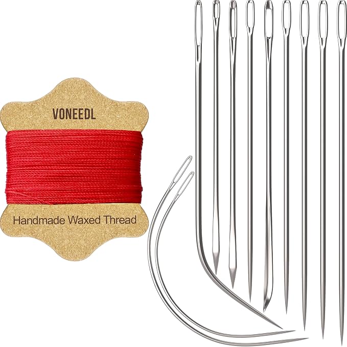 VONEEDL Upholstery Repair Kit: Waxed Sewing Thread & Heavy Duty Needles by VONEEDL