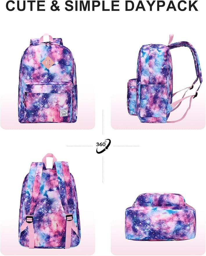 VASCHY Backpack for School, Lightweight Water Resistant Bookbag Casual Daypack - Image 6