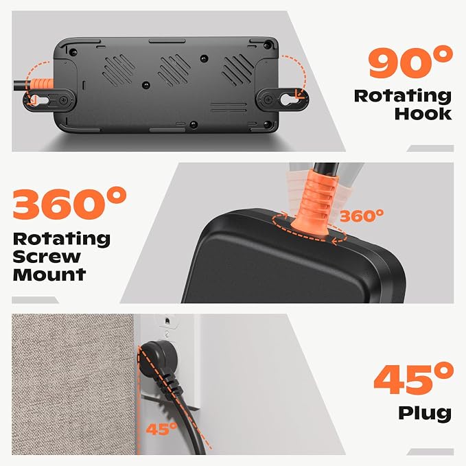 Outdoor Power Strip Weatherproof, IPX6 Waterproof Surge Protector - Image 4
