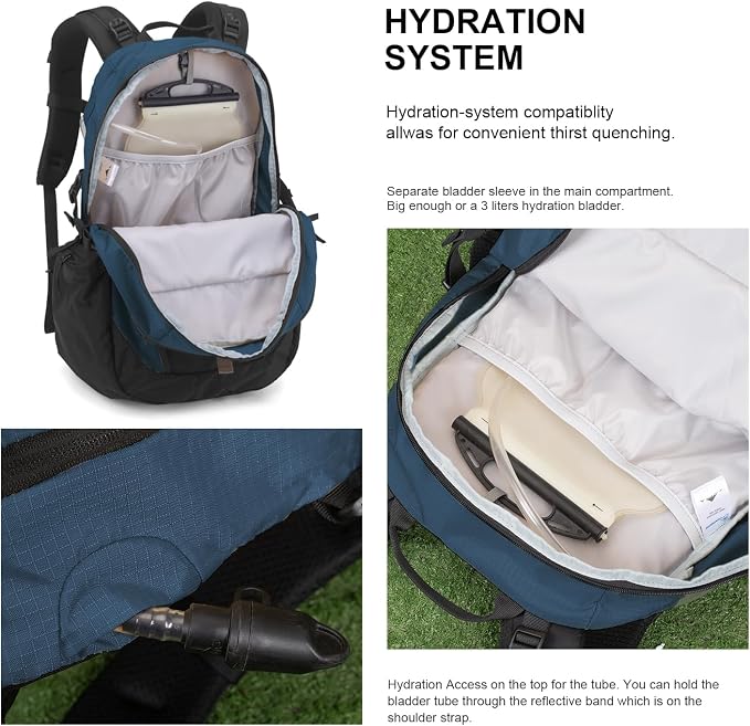 MOUNTAINTOP 30L Hiking Backpack, Men Women Camping Backpack, Lightweight - Image 4