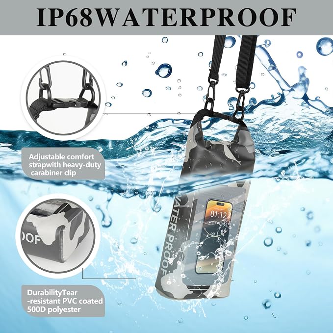 IP68 Waterproof Dry Bag, 2L - Image 4