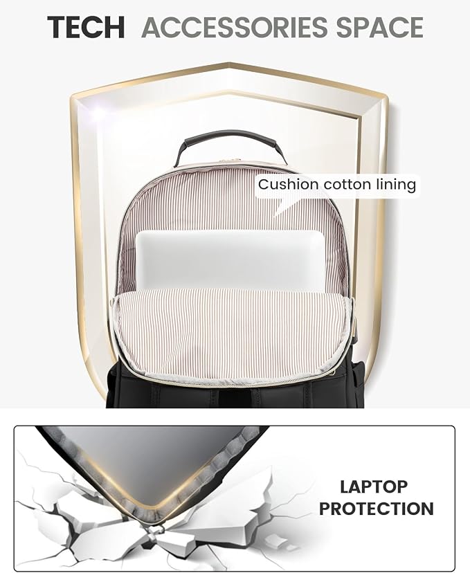 LOVEVOOK Laptop Backpack for Women, Travel Computer Work Bags - Image 7