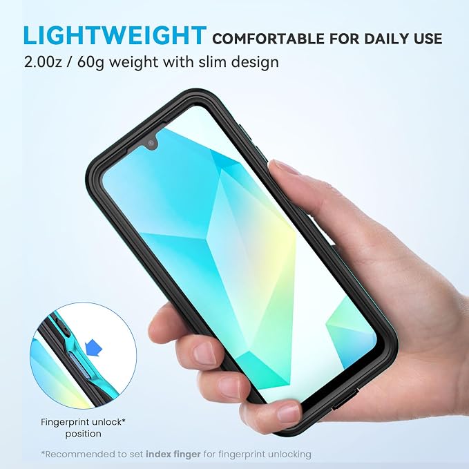 Lanhiem for Samsung Galaxy A16 5G Case, IP68 Waterproof Dustproof, Built-in - Image 5