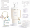 6PCS White Stanley Cup Accessories Set Fit by MOTEERLLU