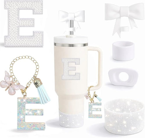 6PCS White Stanley Cup Accessories Set Fit by MOTEERLLU