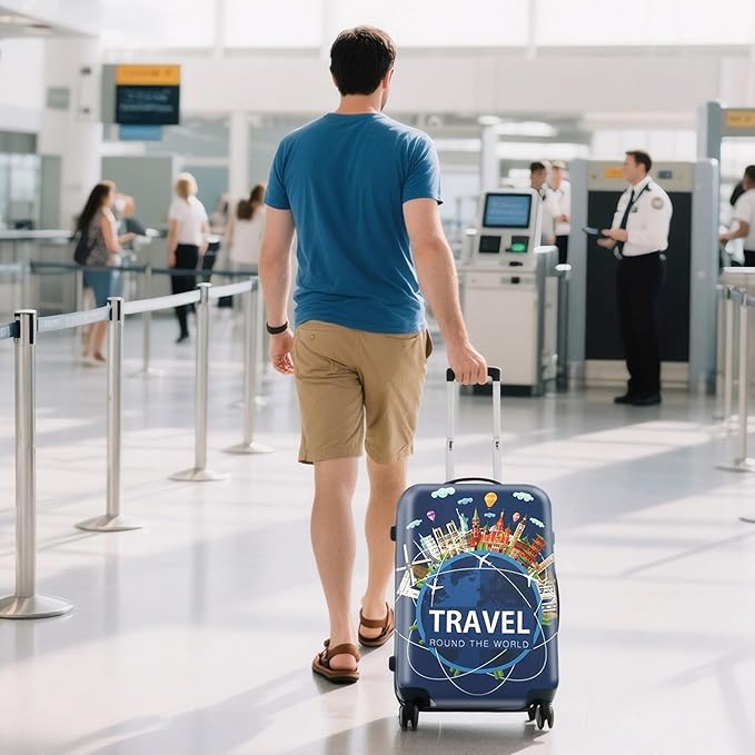 WUJIAONIAO Travel Luggage Cover Baggage Suitcase Cover Protector Skins 18-32 - Image 5