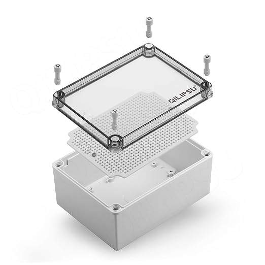 QILIPSU Junction Box with Mounting Plate 200x150x100mm by QILIPSU