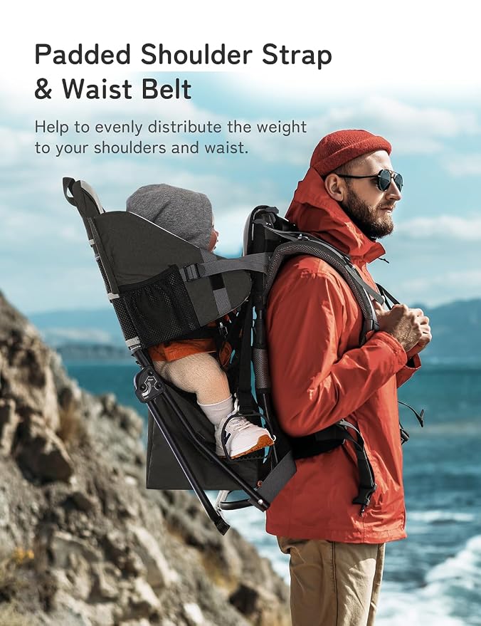 besrey Baby Backpack Carrier, Toddler Hiking Backpack - Image 2