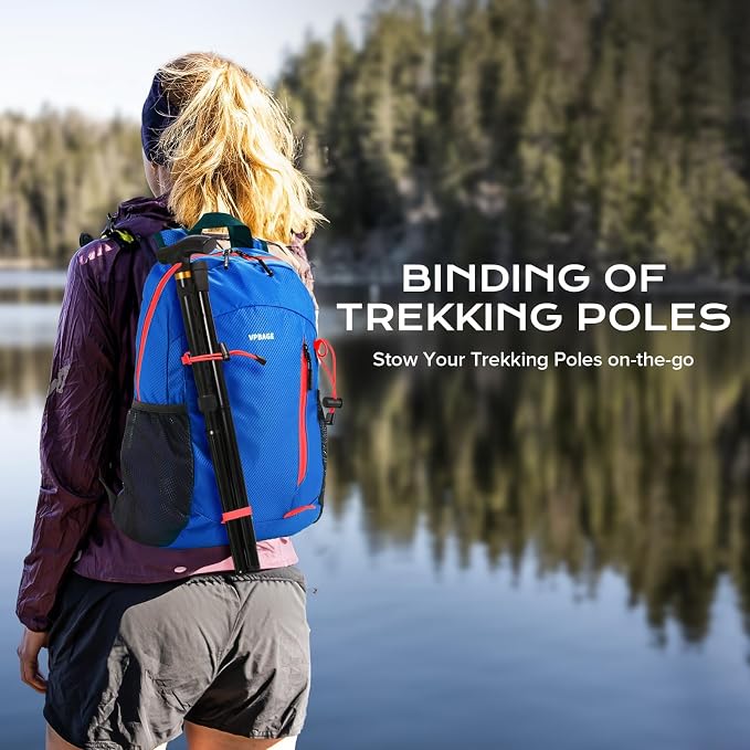 VPBAGE 15L Water-resistant Hiking Daypack, Small Backpack Travel Outdoor - Image 4