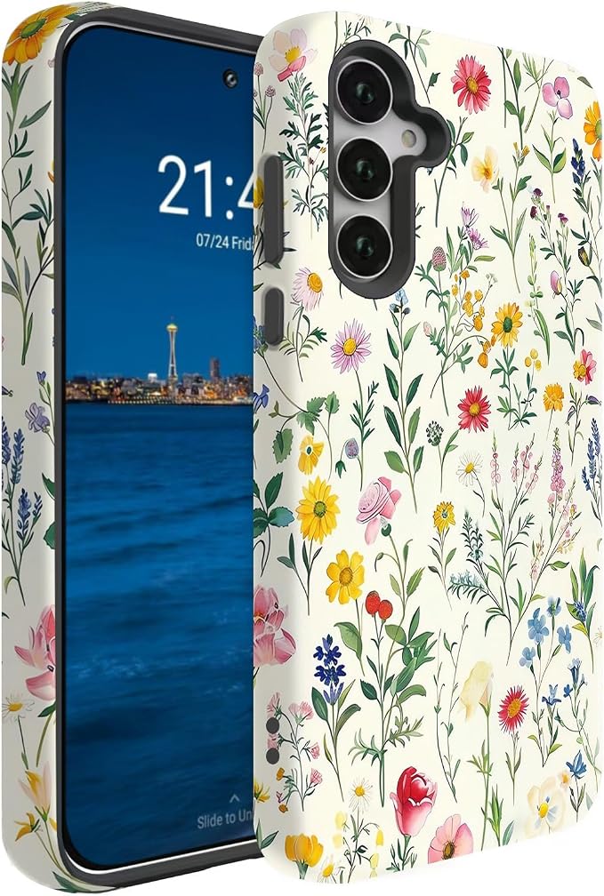 Compatible for Samsung Galaxy A36 5G Case, Dual Layer Heavy Duty 2 in 1 by BSMOSPER
