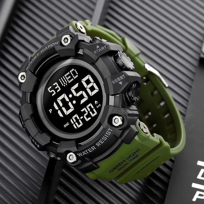 FANMIS Mens Military Multifunction Digital LED Watch Electronic Waterproof - Image 4