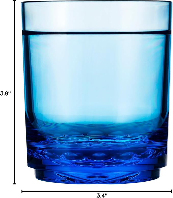 Drinique Unbreakable 12 Oz Drinking Glasses, Drinking Cups, Dishwasher Safe - Image 8