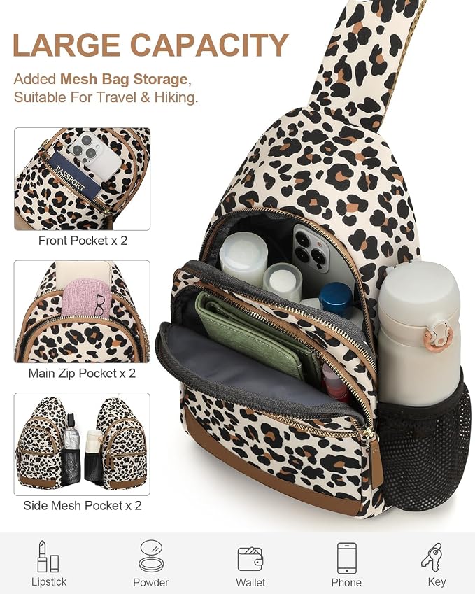 Capolo Sling Bag for Women Men Waterproof Crossbody Bags for Women Trendy - Image 4