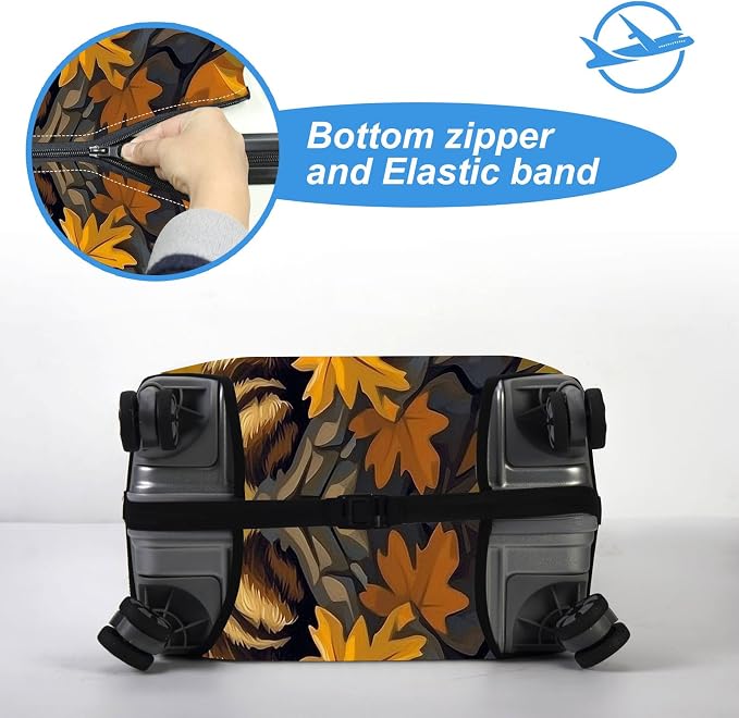 Luggage Cover Protector for 22-24 Inch Suitcases, TSA Approved Elastic Travel - Image 5