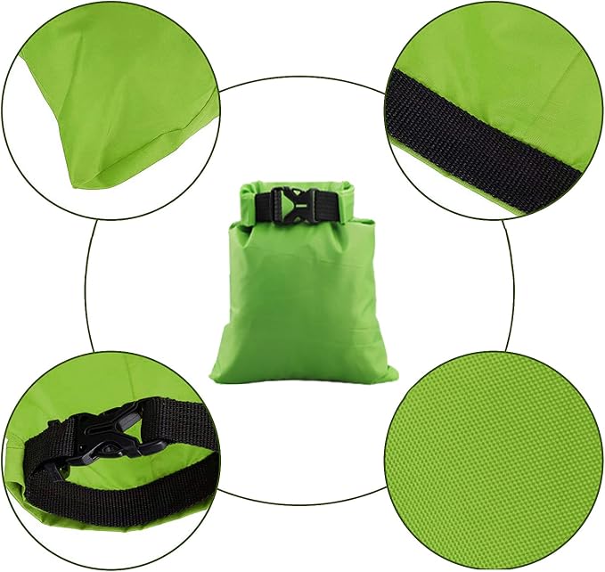 Pimoys 5 Pack Waterproof Dry Sacks, Lightweight Outdoor Dry Bags Ultimate Dry - Image 2