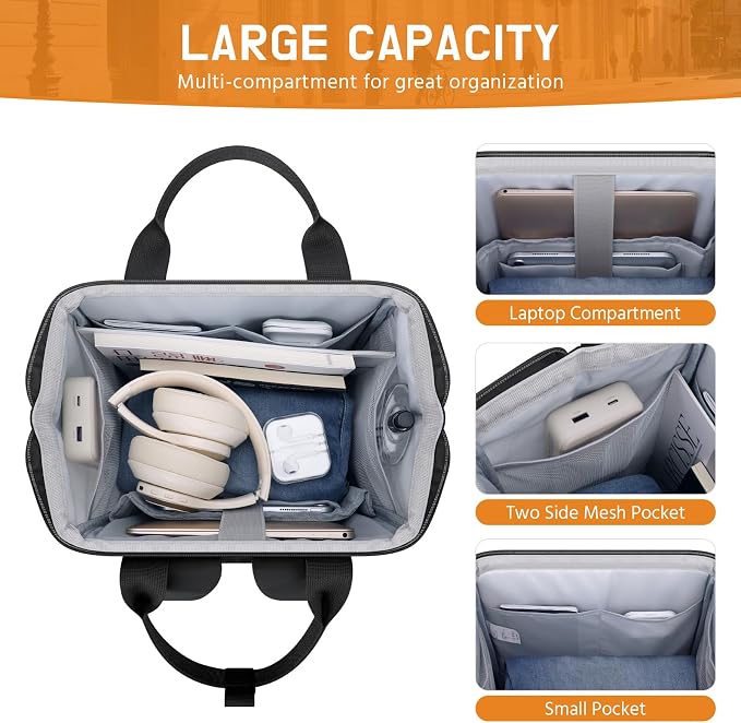 Maelstrom Laptop Backpack, Travel Backpack Gift - Image 3