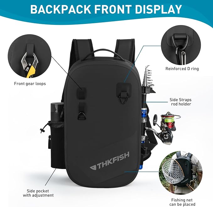 THKFISH IPX8 Waterproof Fishing Backpack - Image 2