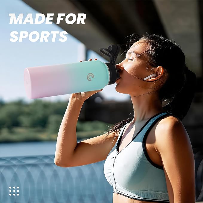 Sports Water Bottle 40oz, Insulated Water Bottle - Image 6