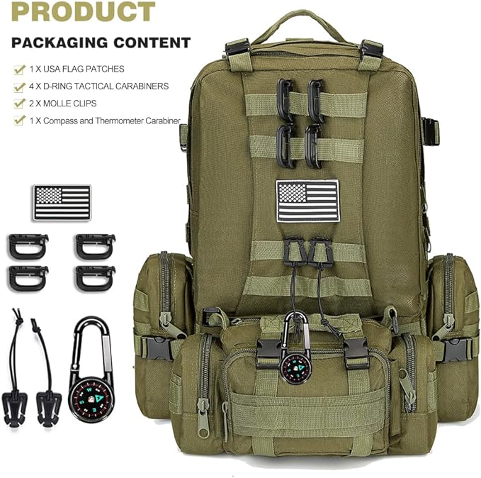 Large Military Tactical Backpack - Image 3