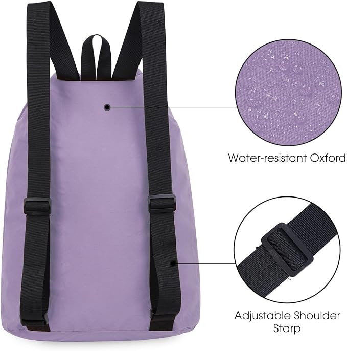 WANDF Swim Bag Mesh Drawstring Backpack Beach Backpack - Image 4