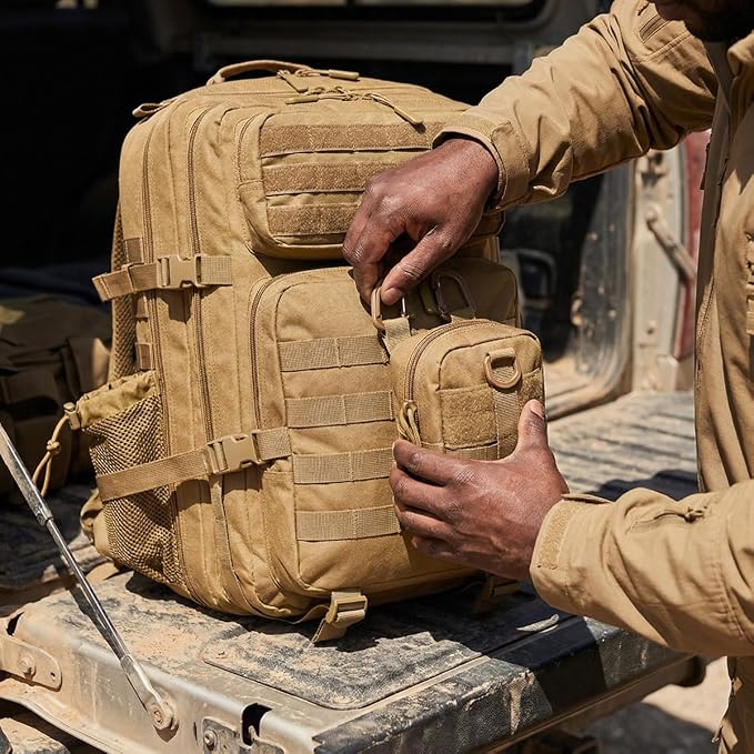 45L Tactical Backpack for Men Women, Military Assault Pack - Image 8