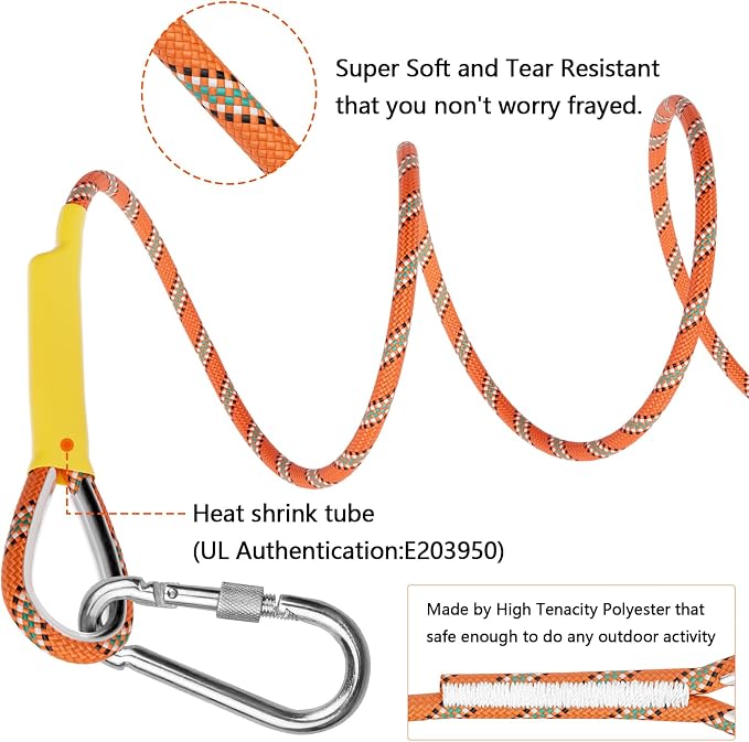 X XBEN Outdoor Climbing Rope 10M 20M 30M 50M 70M 152M 352M Static Rock Climbing - Image 5