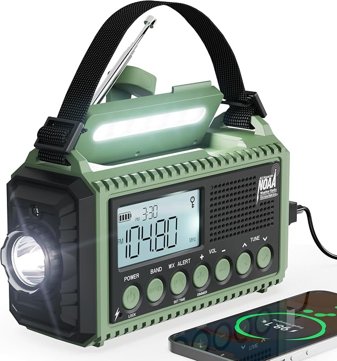 12000 Emergency Radio, NOAA Weather Radio by Mesqool