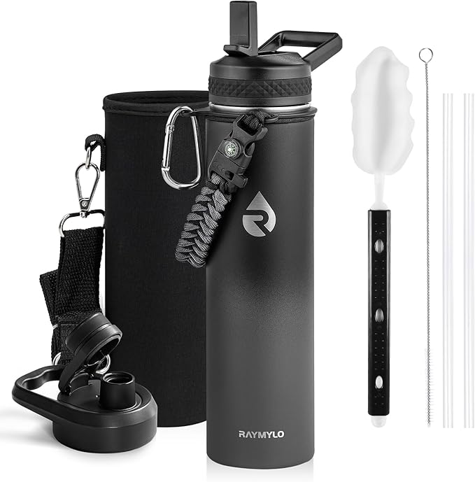 RAYMYLO Insulated Water Bottle 24oz, Triple Wall Vacuum Stainless Steel by RAYMYLO