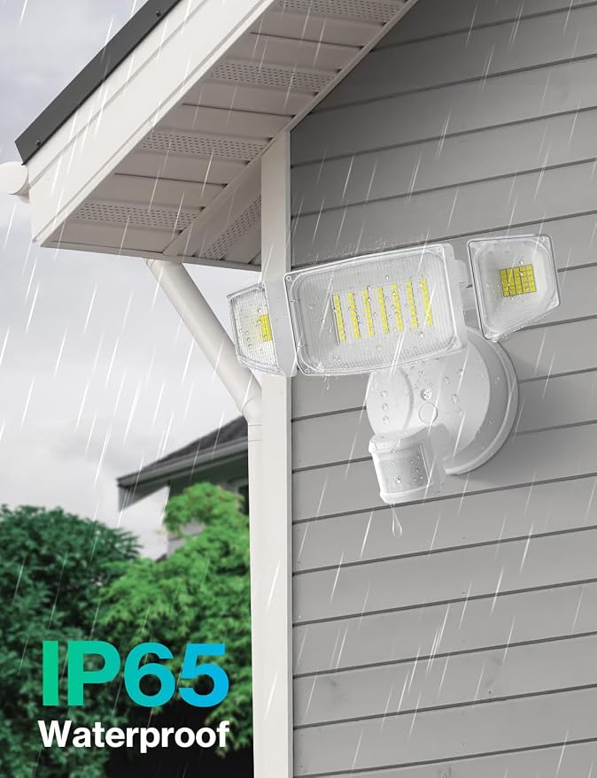 iMaihom 50W Motion Sensor Outdoor Lights, 5000LM Hardwired Motion Sensor Flood - Image 7